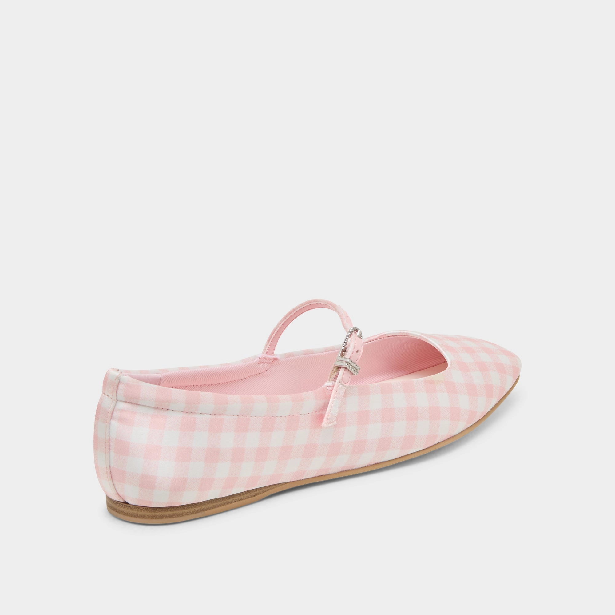 REYES X BYRDIE GOLF BALLET FLATS PINK PLAID GINGHAM