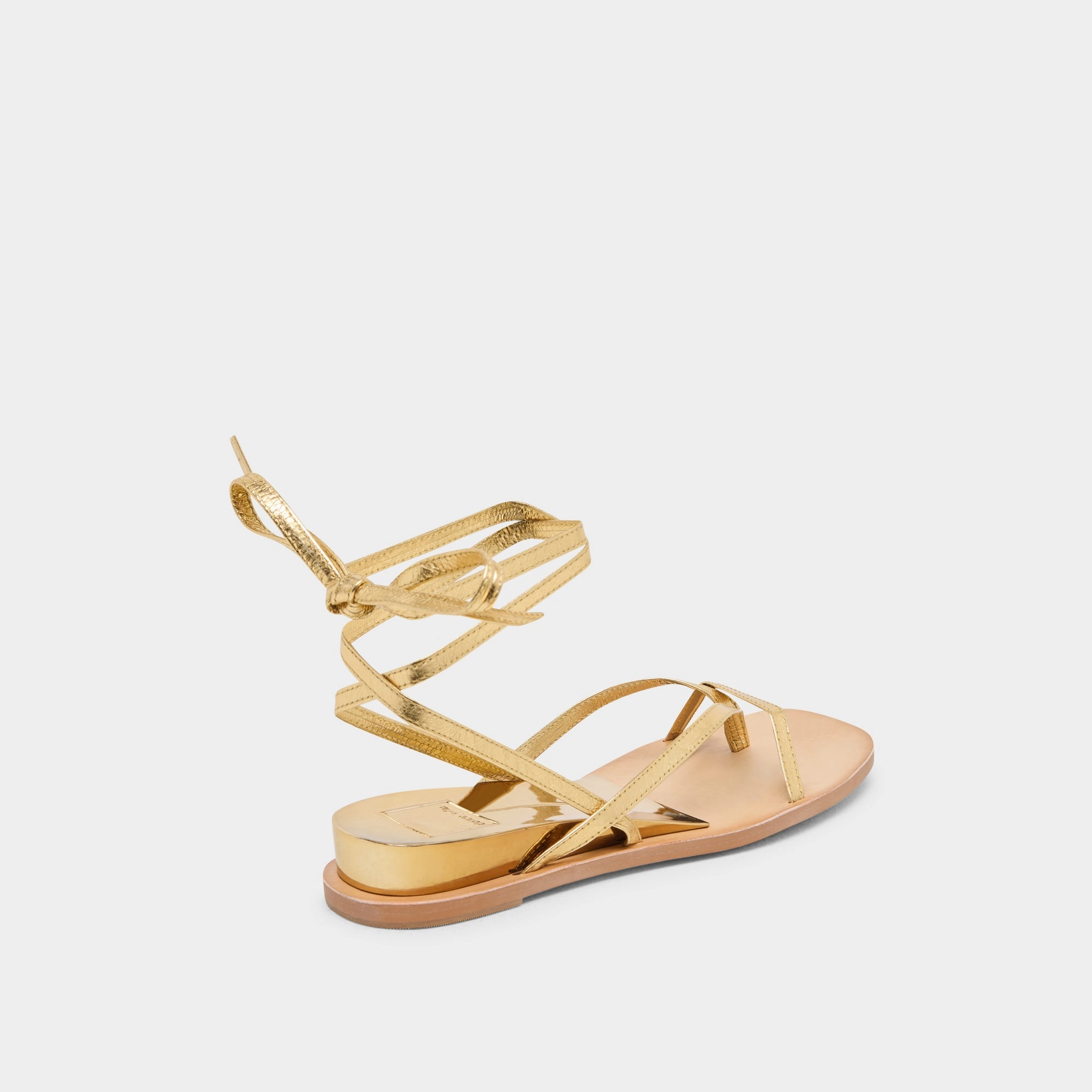 RUDIE SANDALS DARK GOLD METALLIC LEATHER
