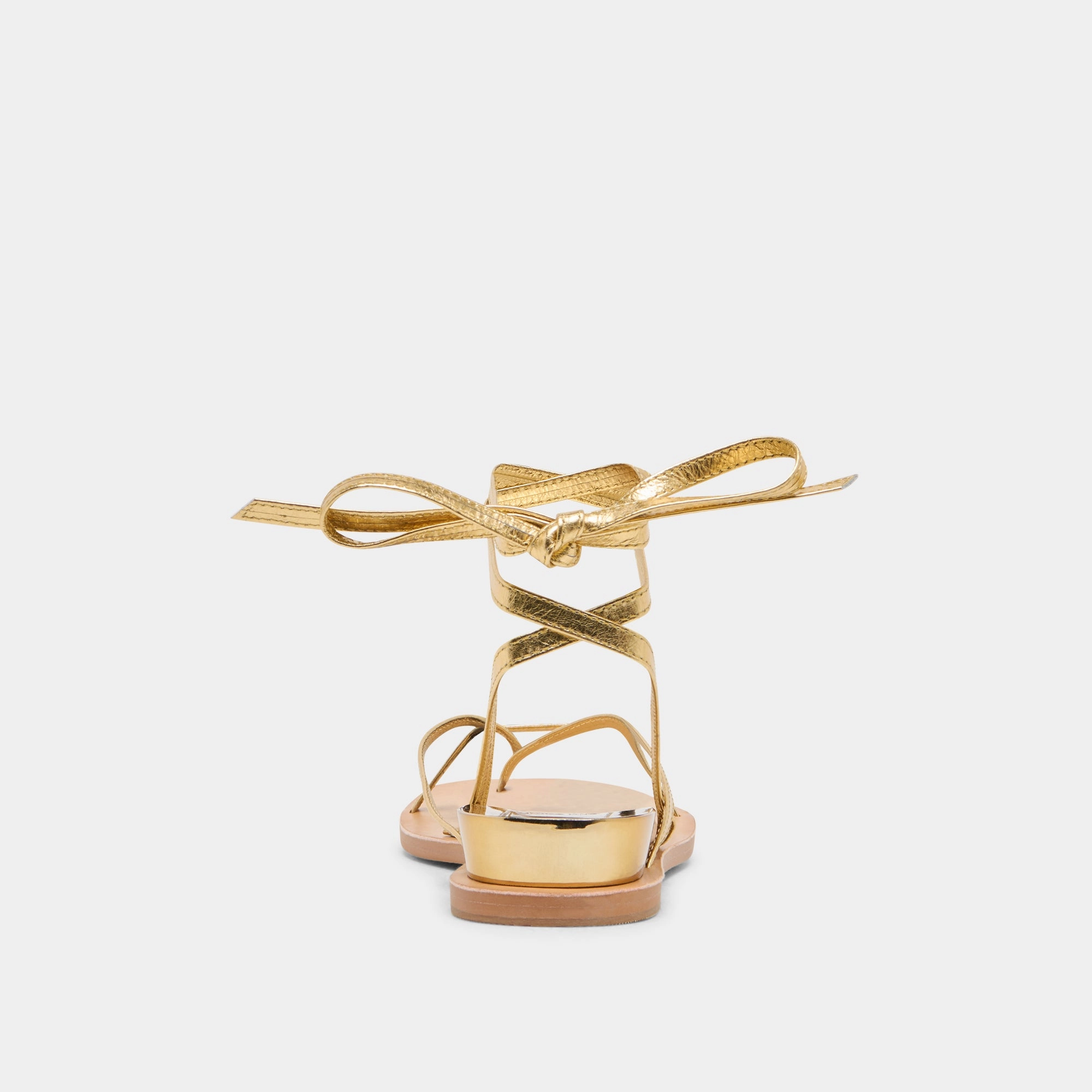 RUDIE SANDALS DARK GOLD METALLIC LEATHER