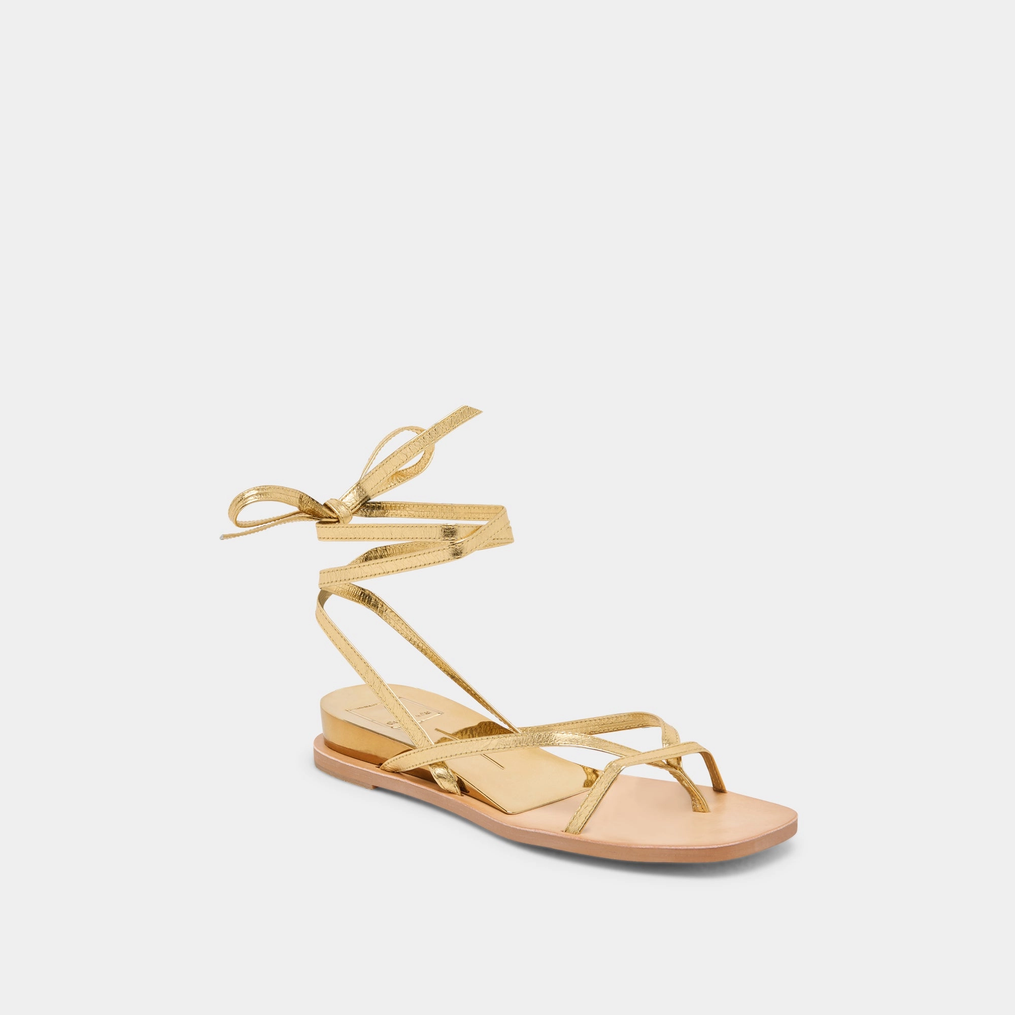 RUDIE SANDALS DARK GOLD METALLIC LEATHER