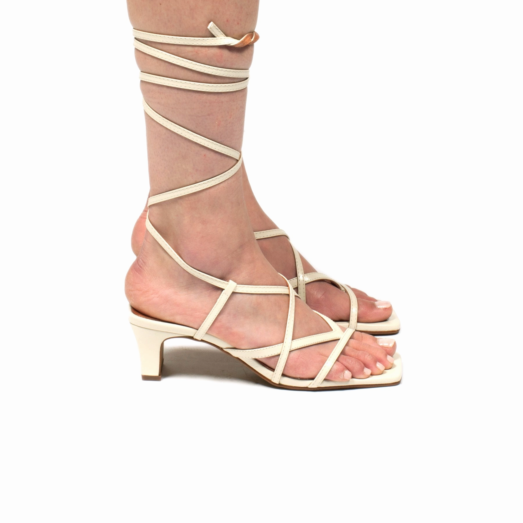 Safi White Leather