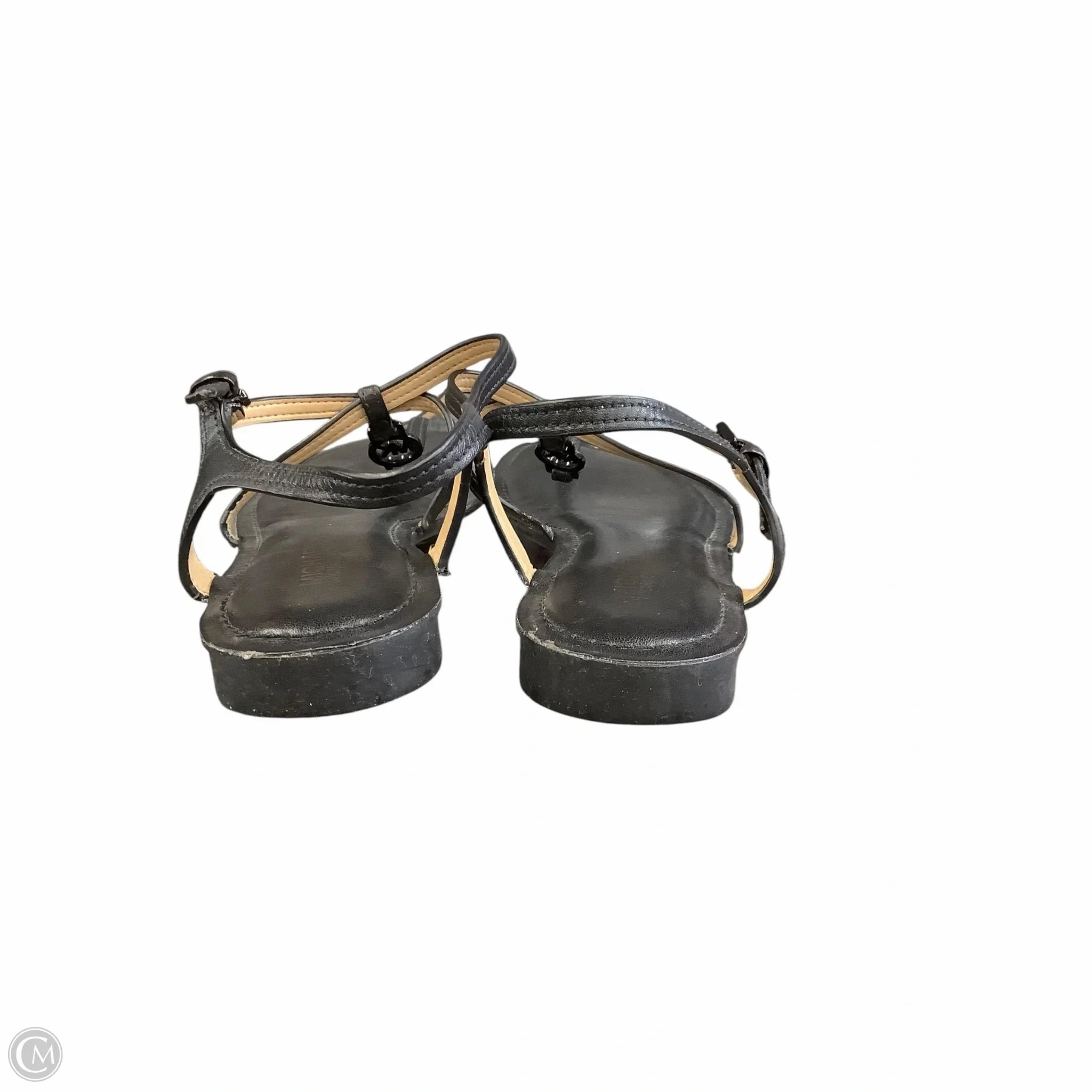 Sandals Flip Flops By Michael By Michael Kors In Black, Size: 5