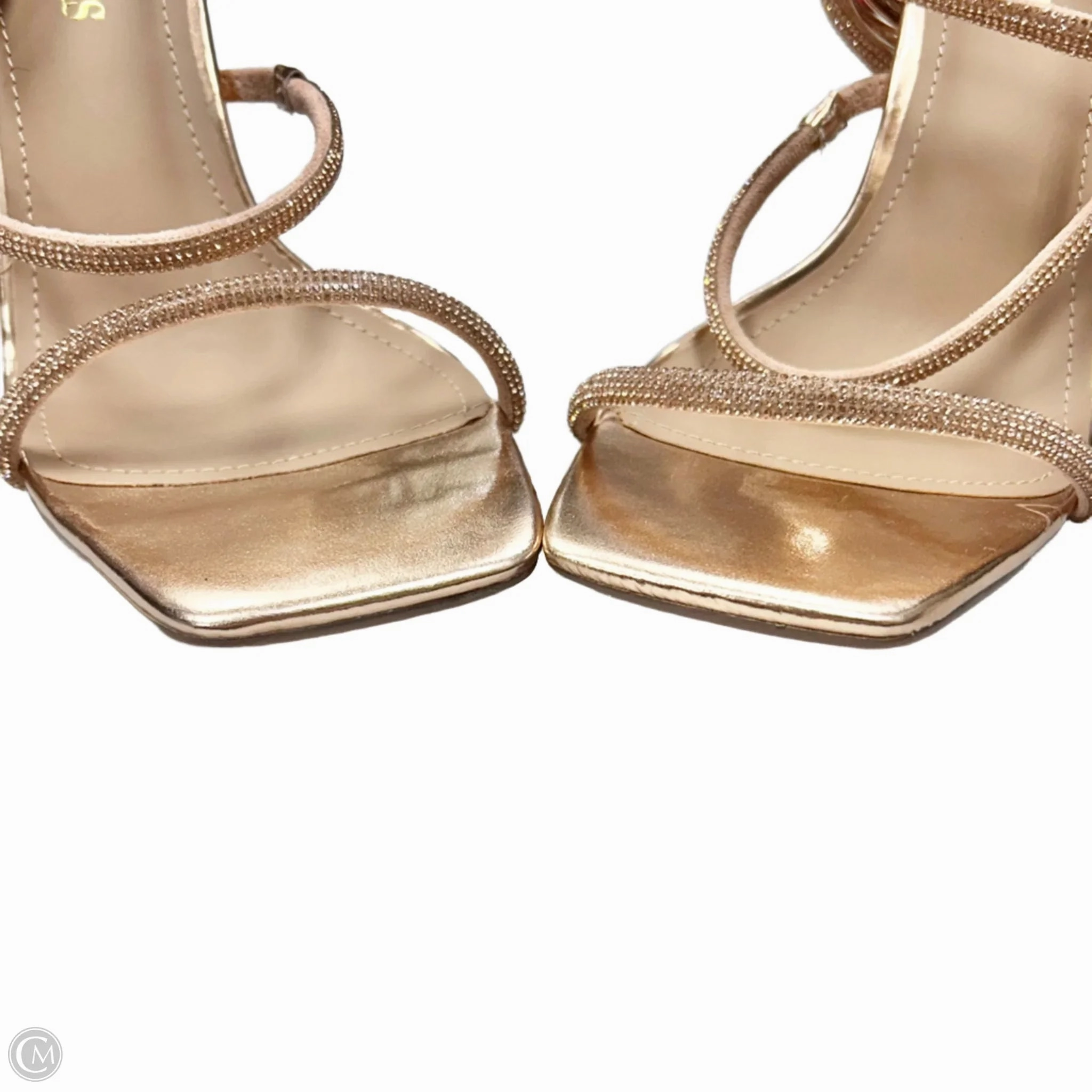Sandals Heels Stiletto By Dream Paris In Rose Gold, Size: 8.5