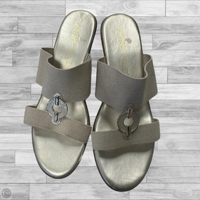 Sandals Heels Wedge By Anne Klein In Gold, Size: 10
