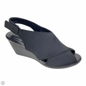Sandals Heels Wedge By Bandolino In Black, Size: 7.5