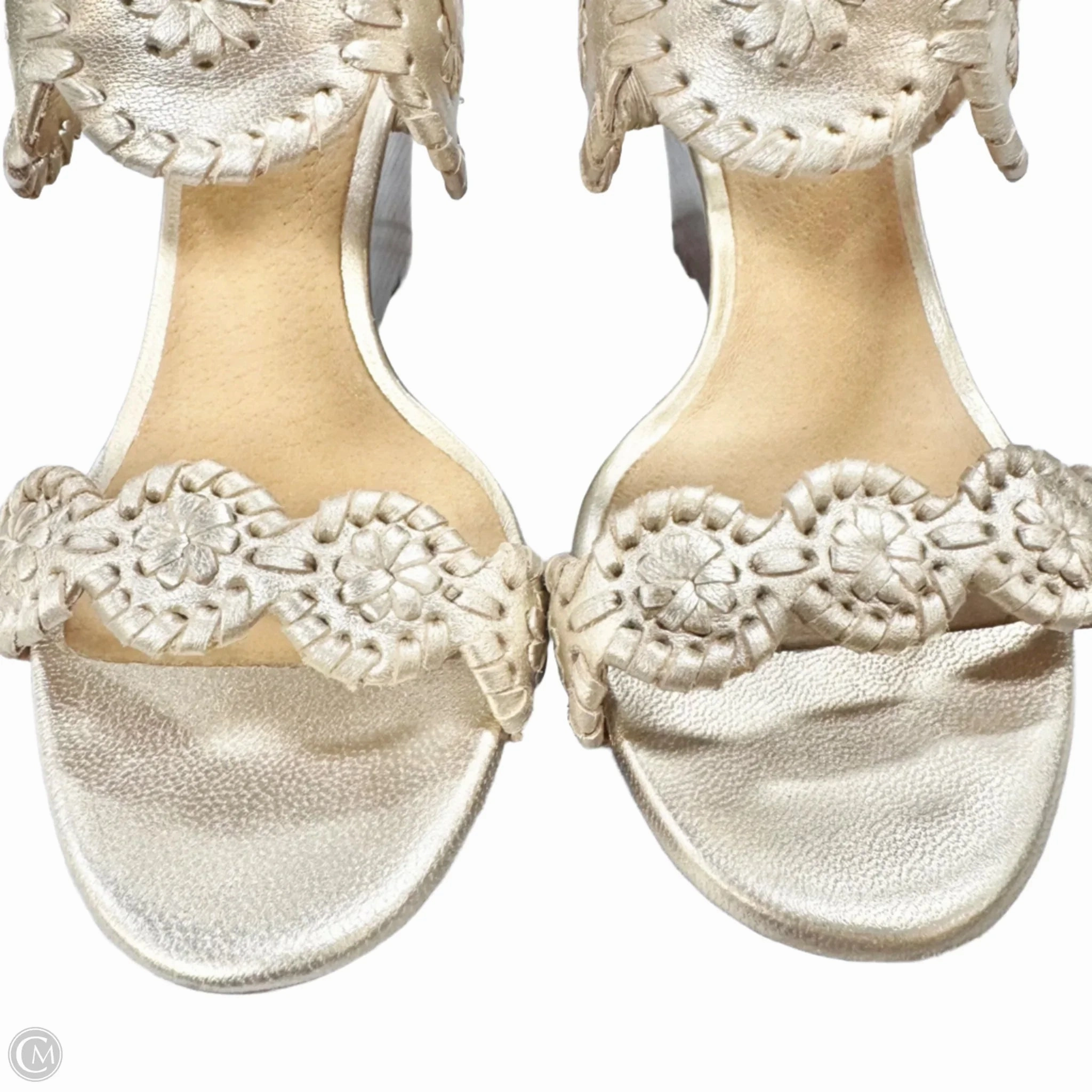 Sandals Heels Wedge By Jack Rogers In Gold, Size: 5.5