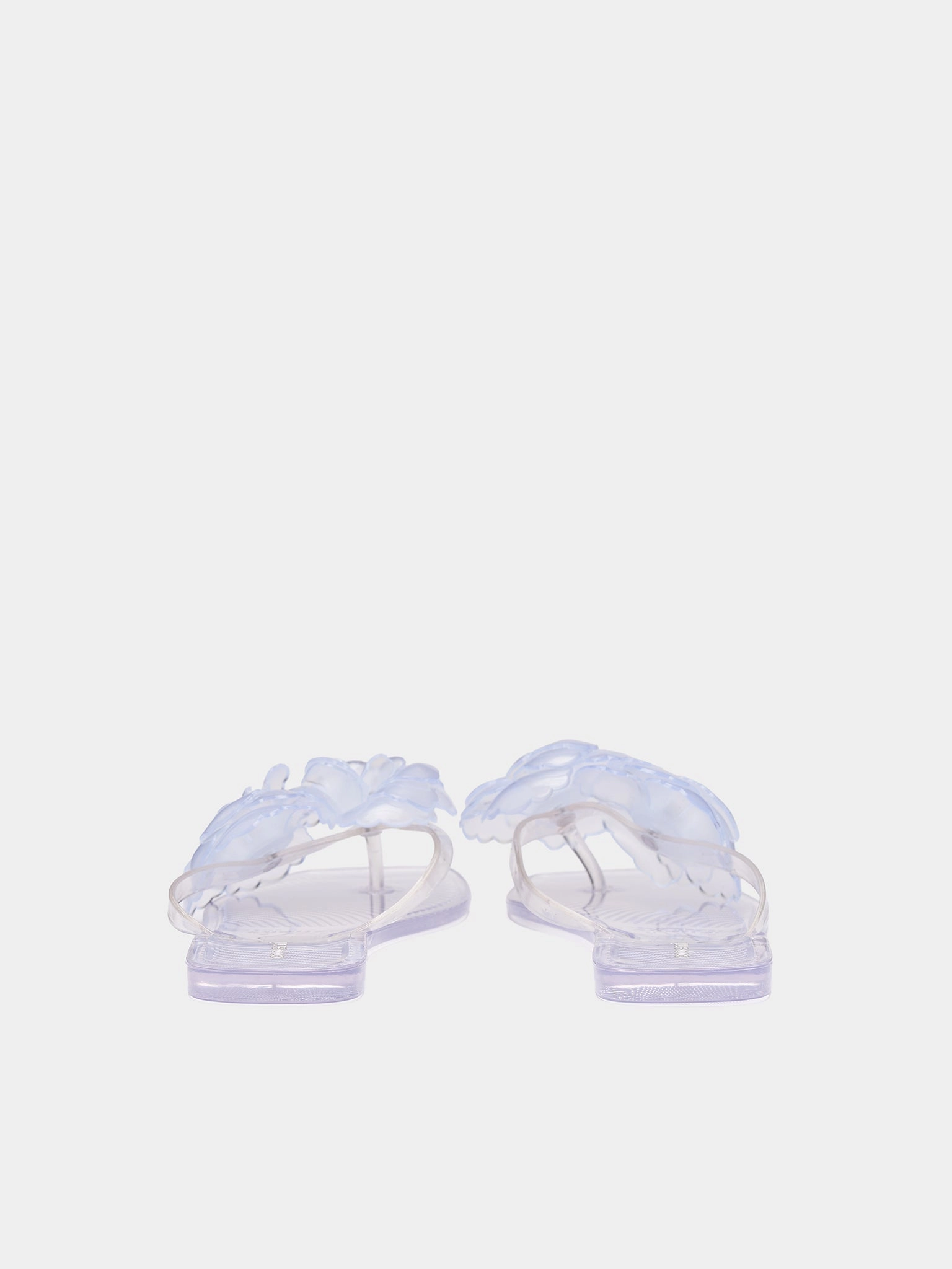 Silicone Flower Flat Sandals (COPSH84F9013-CLEAR)