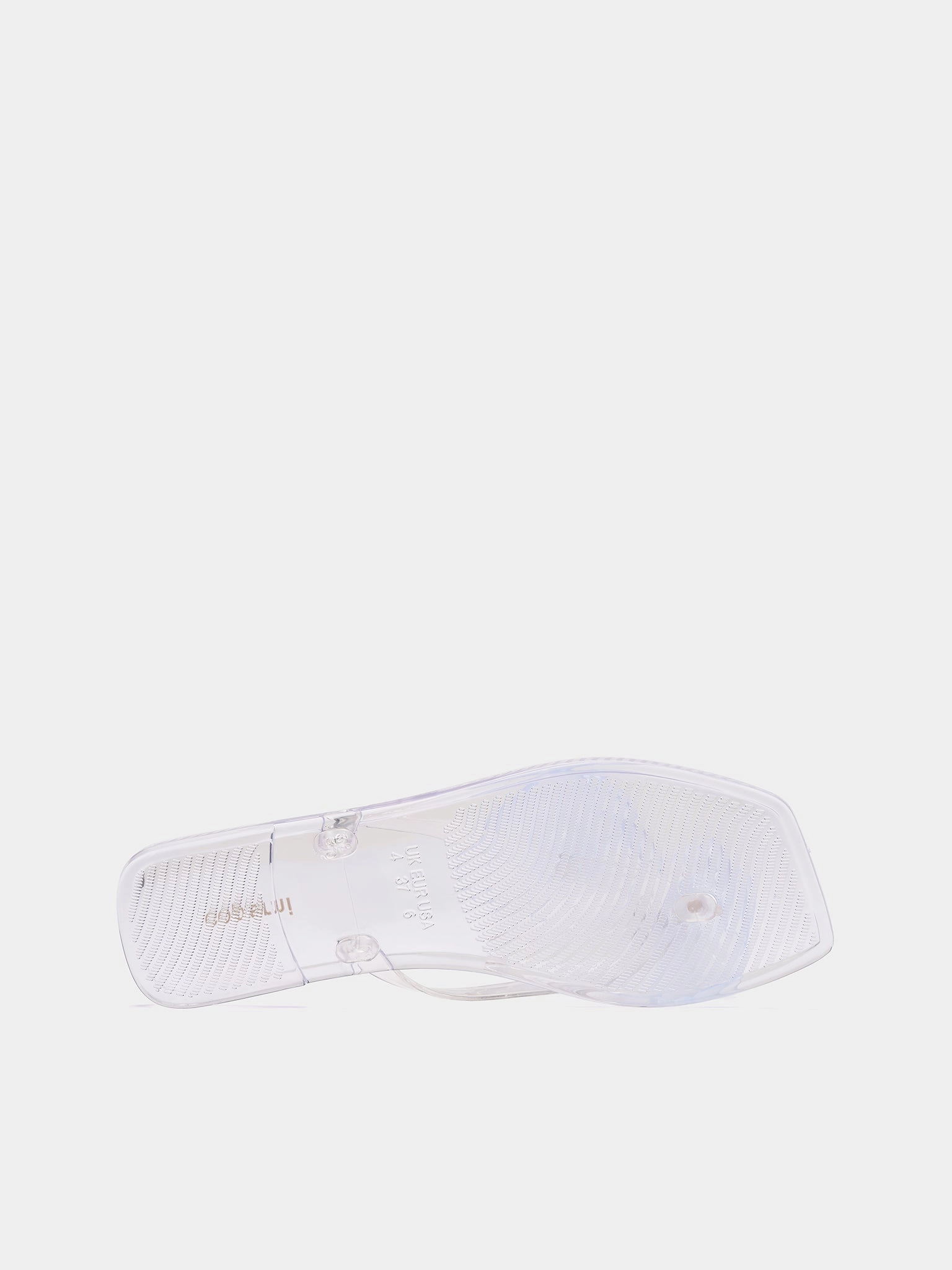 Silicone Flower Flat Sandals (COPSH84F9013-CLEAR)
