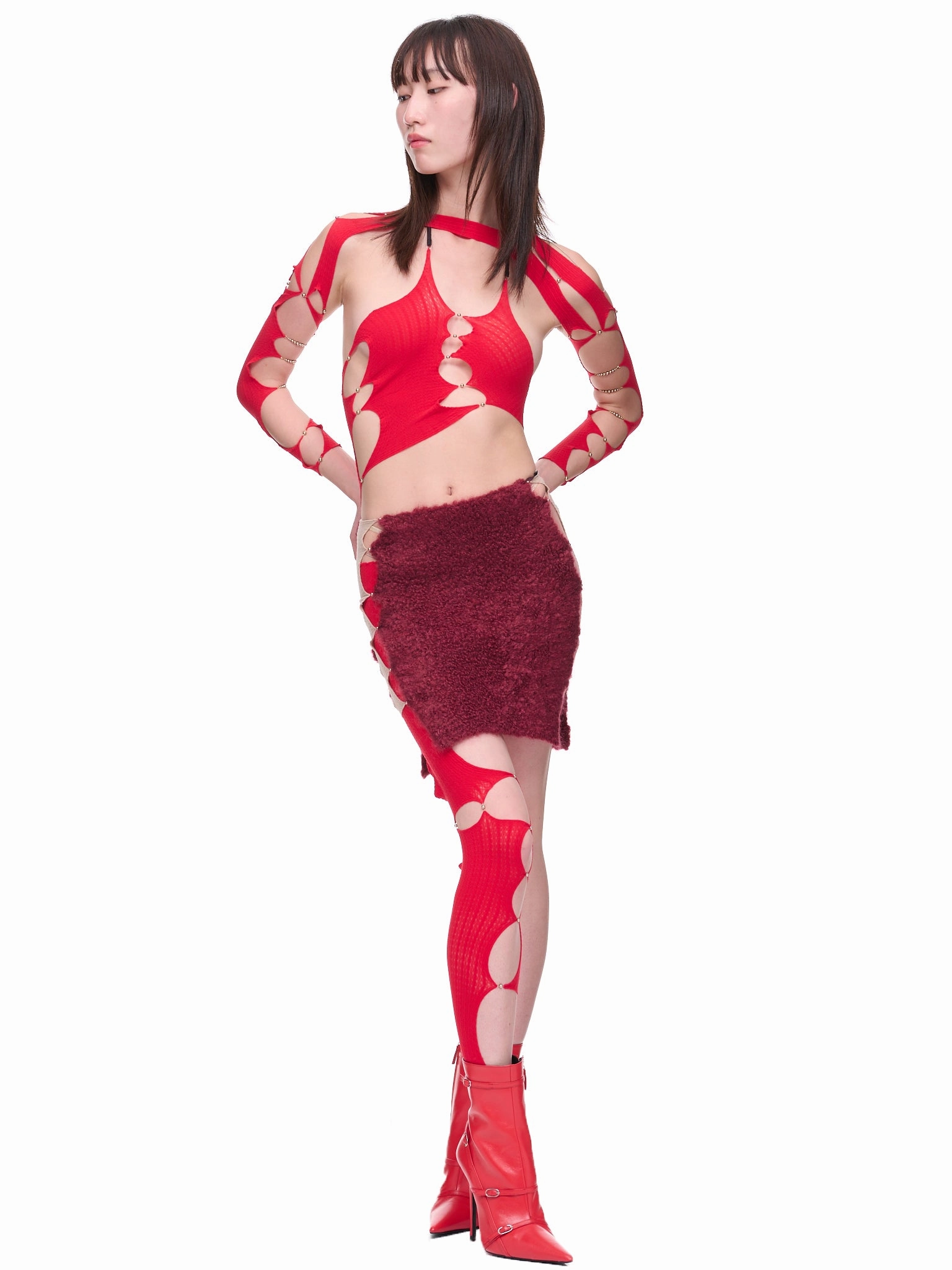 Single Cut-Out Stocking (SF03R-RUBY)