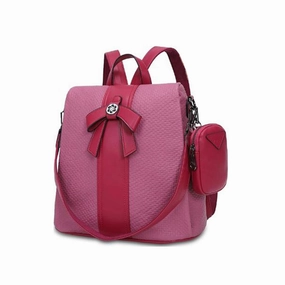 Solid color retro daily light backpack