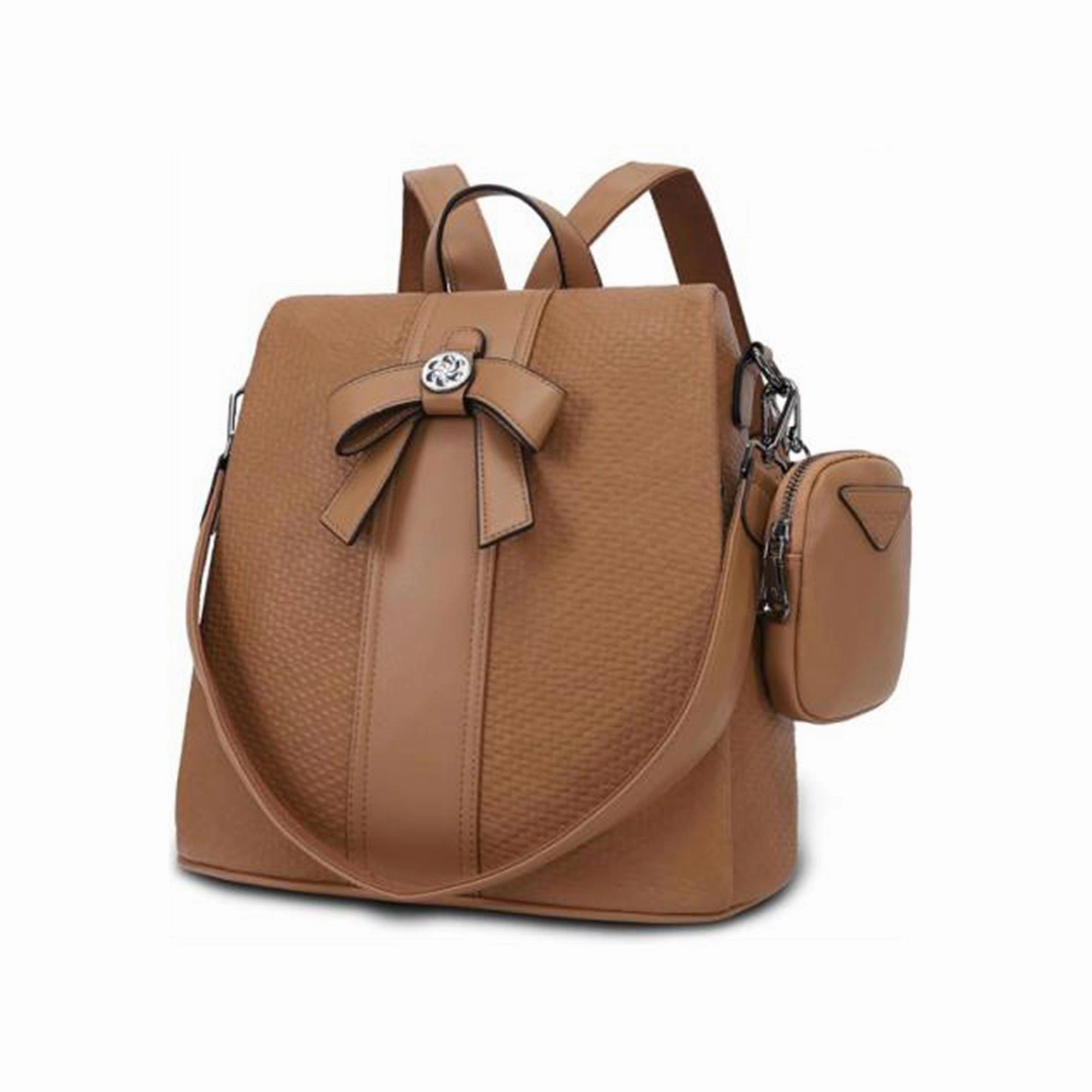 Solid color retro daily light backpack