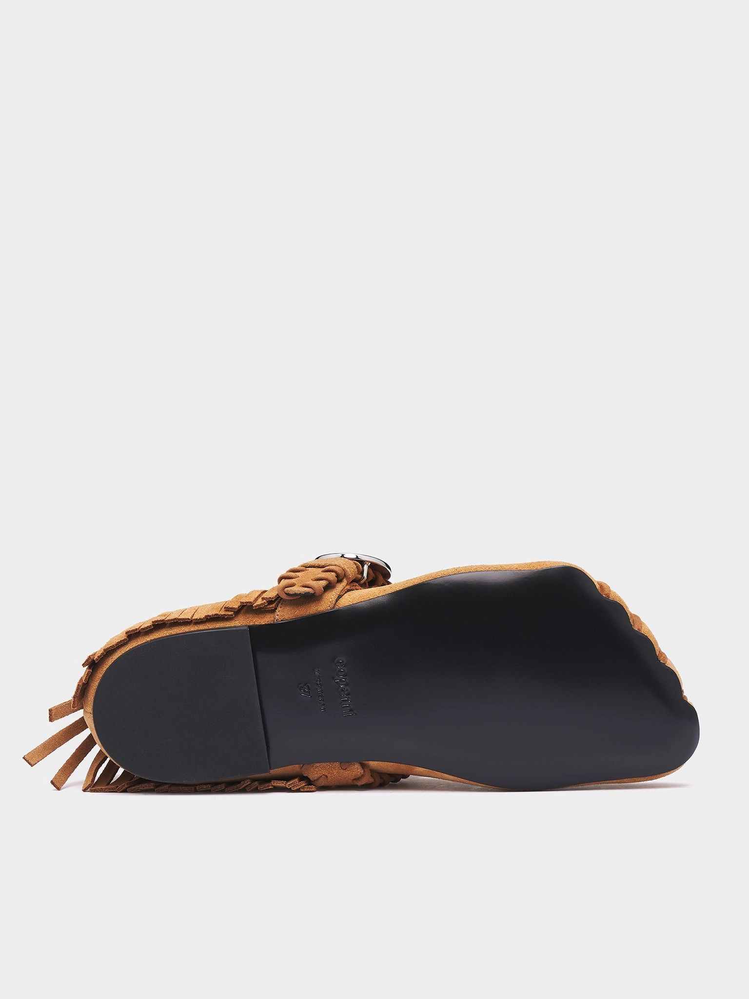 Suede Fringe Five-Toe Ballet Flat (COPSH83F6049-BROWN)