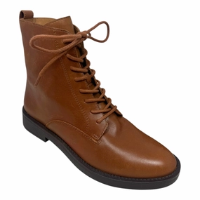 The Evelyn Lace Up Boots By Madewell In Dried Maple, Size: 7.5
