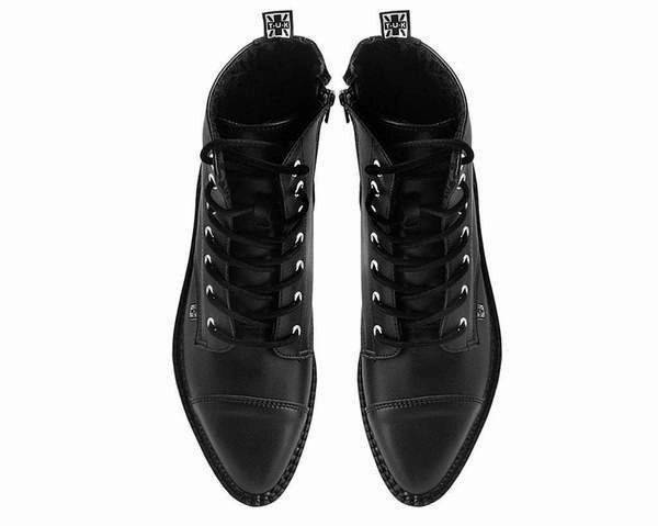 TUK A9636 Black TUKskin™ Pointed Lace Up Boot