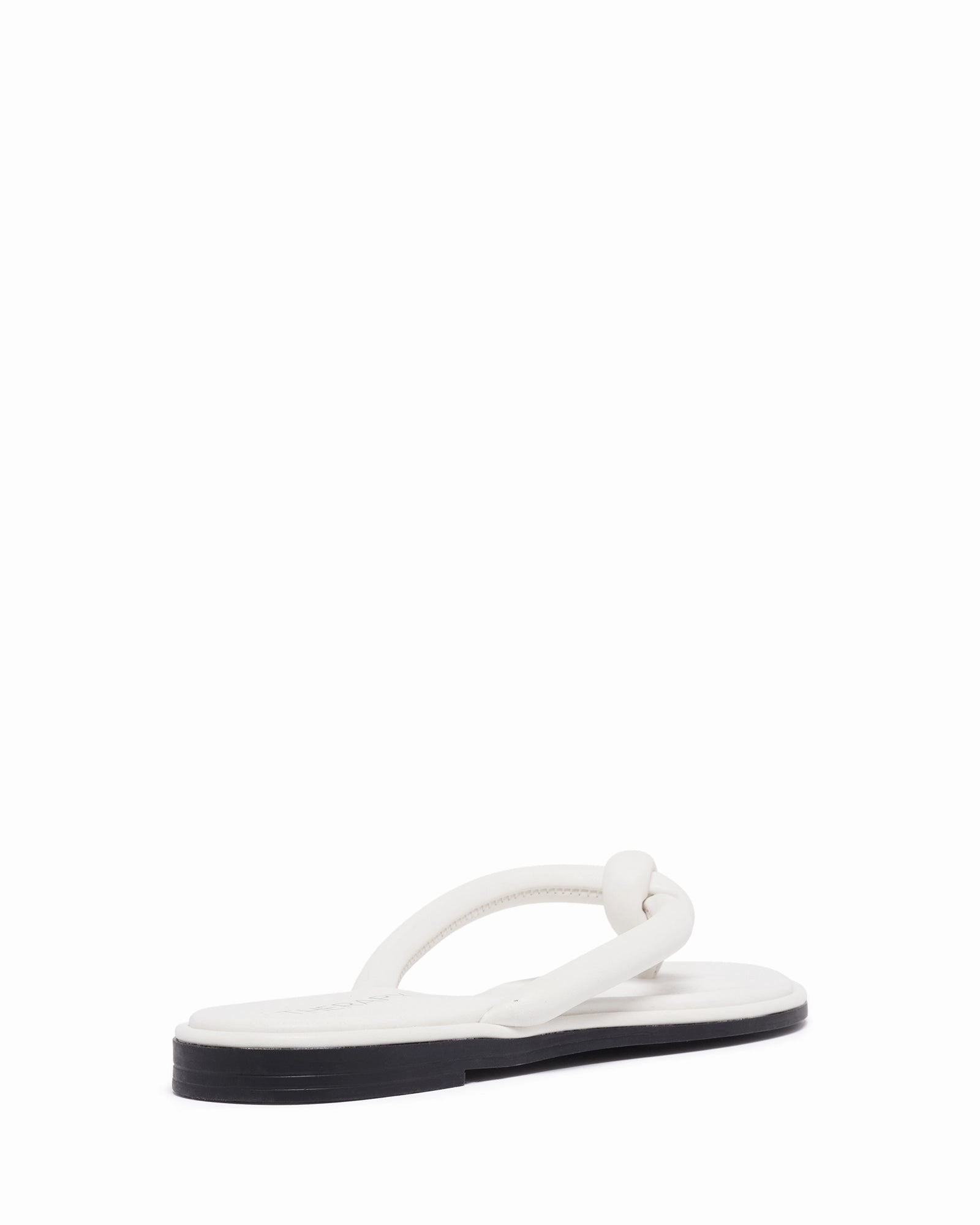 Tyana Thong Sandal White Smooth