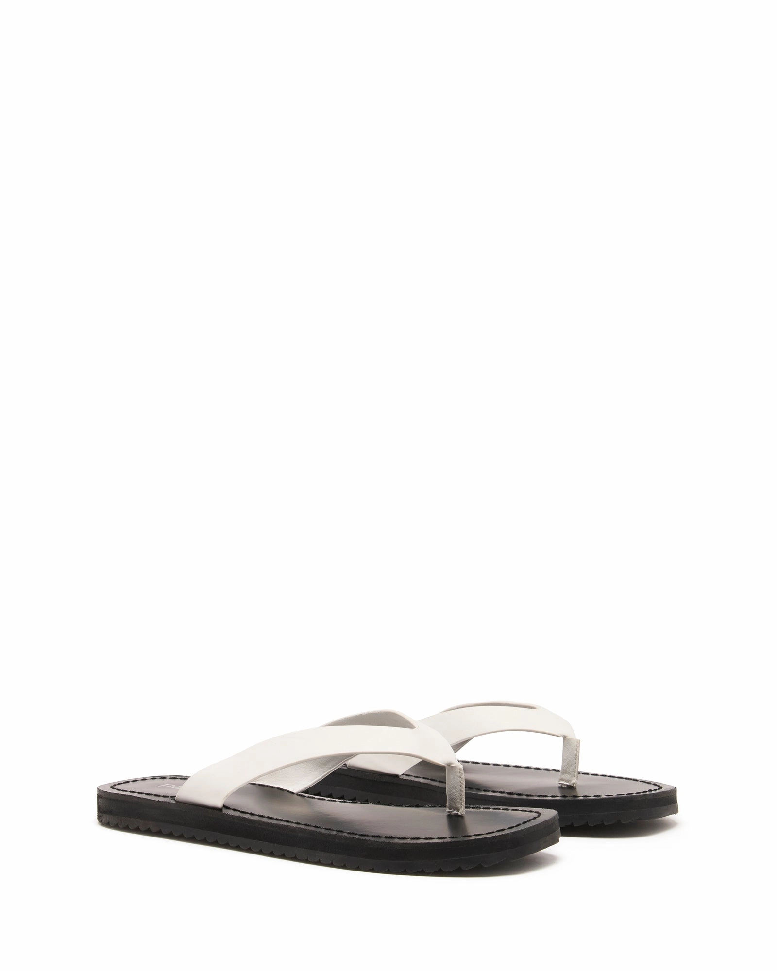 Undone Thong Sandal White