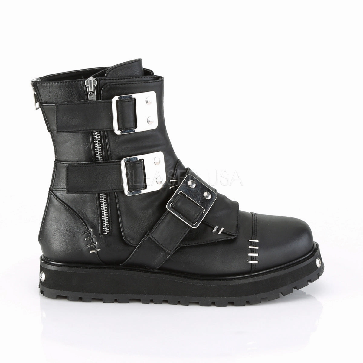 VALOR-150  Black Vegan Leather