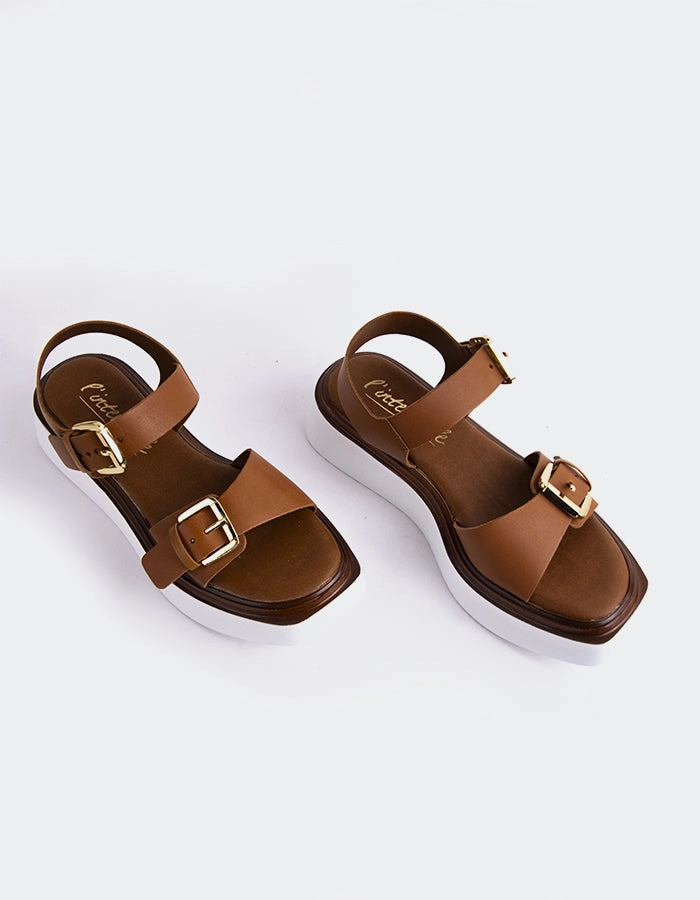 Varvara Tan Leather