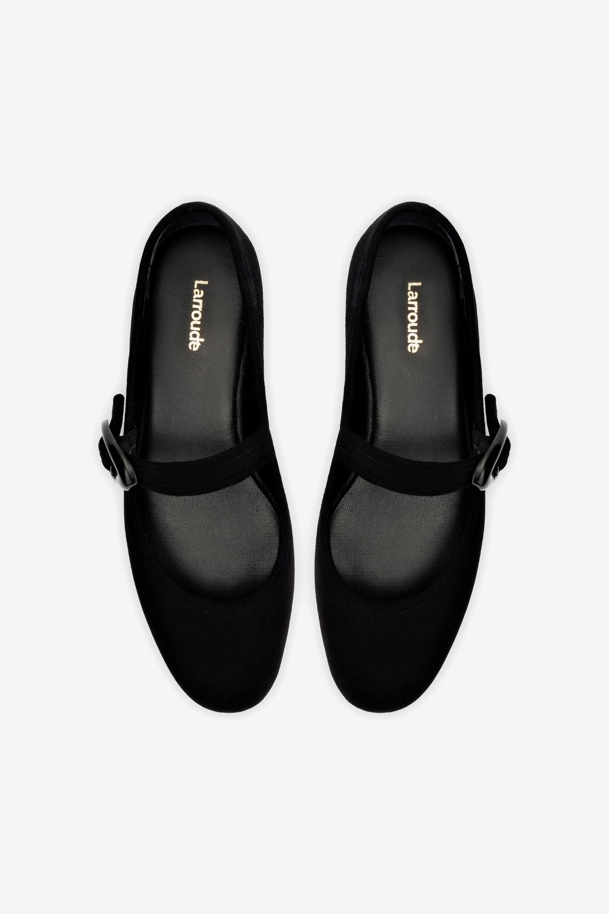 Verona Ballet Flat In Black Suede