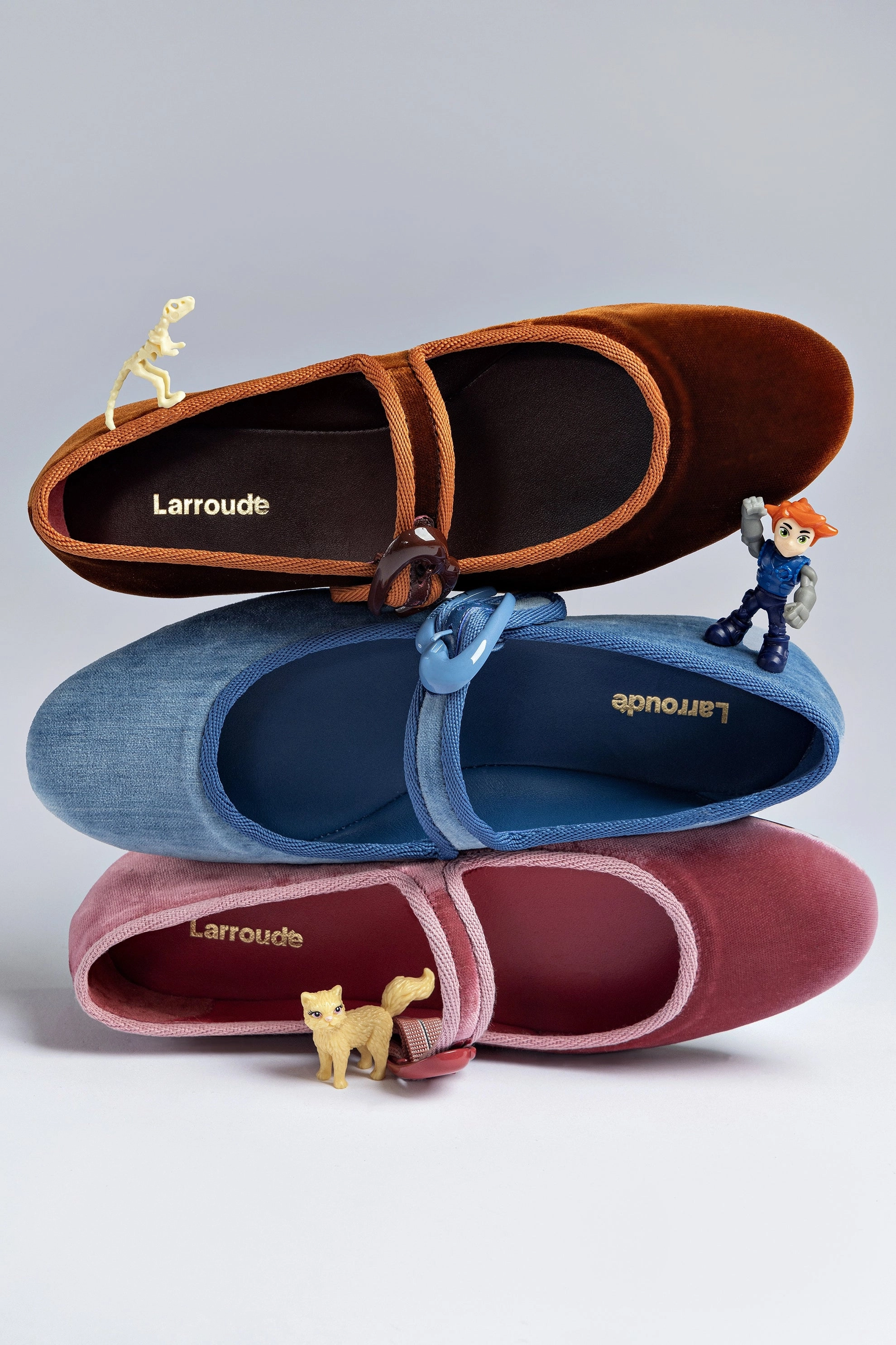 Verona Ballet Flat In Cuoio Velvet