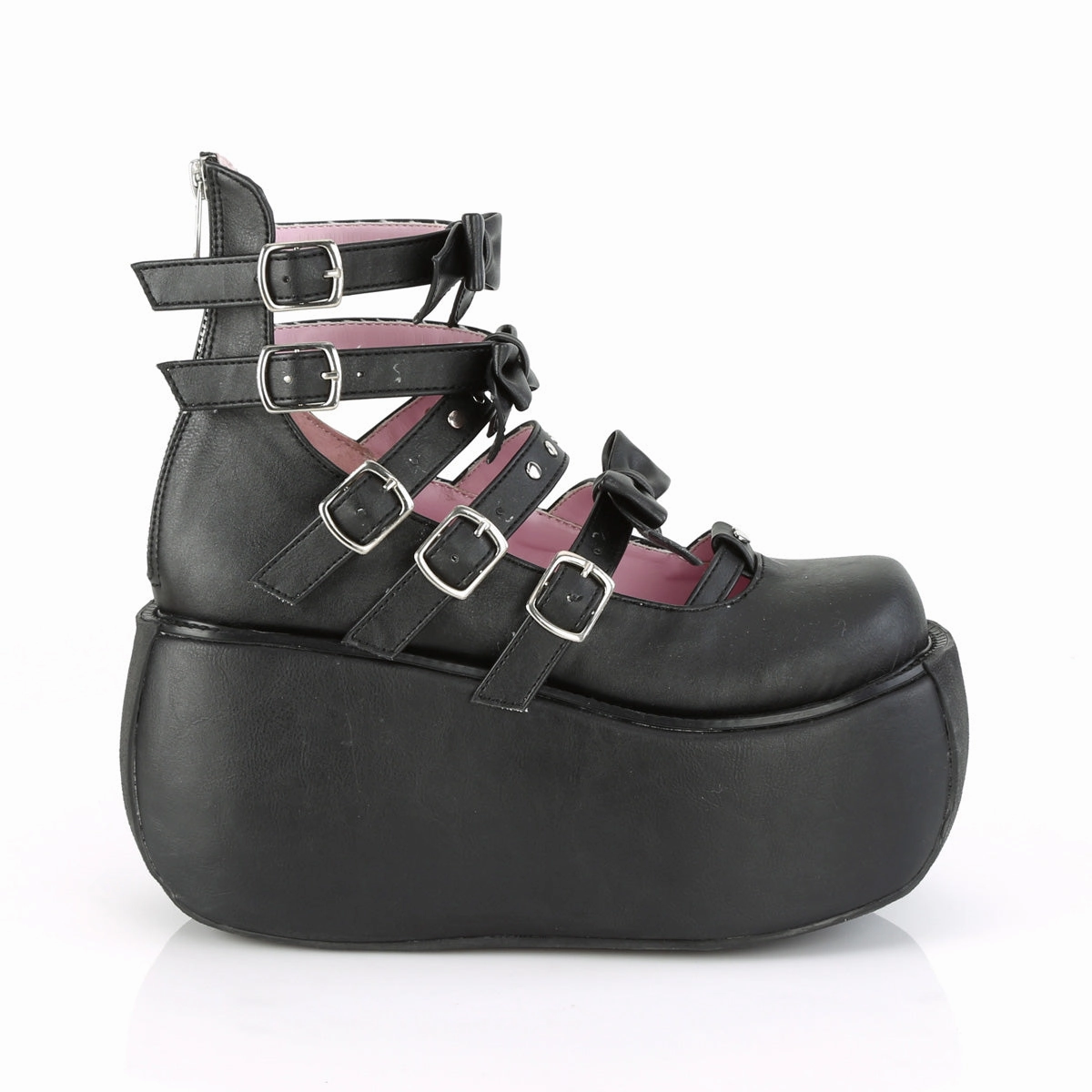 VIOLET-45  Black Vegan Leather