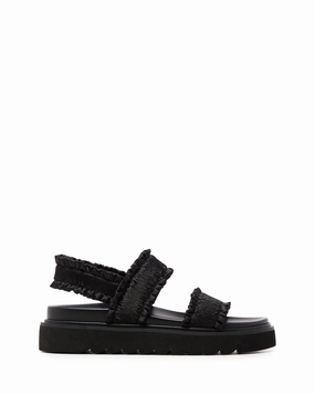 Vissta Sandal Black Satin