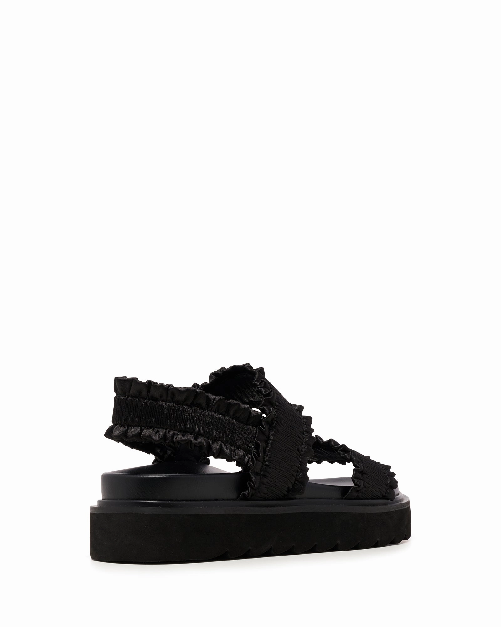 Vissta Sandal Black Satin