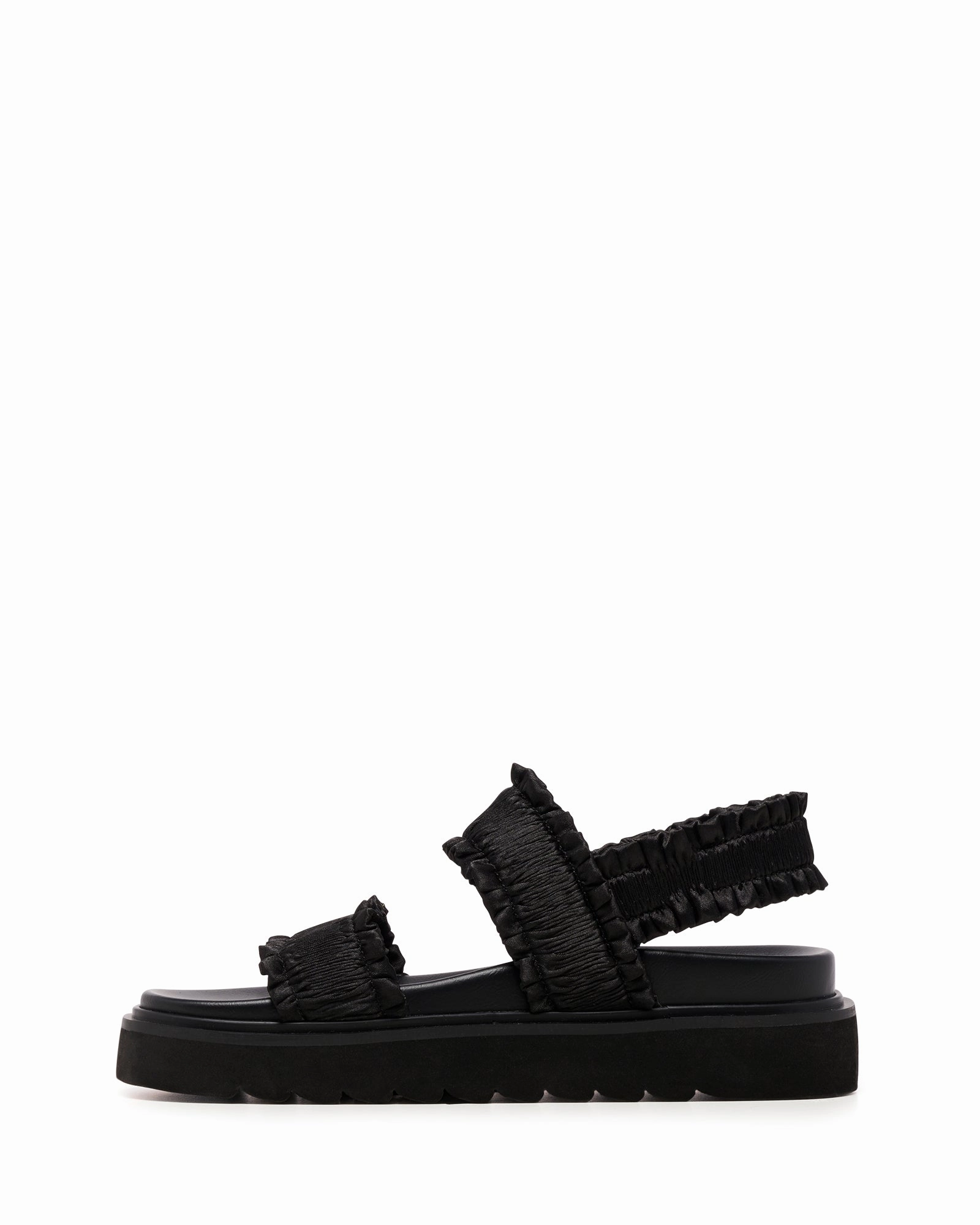 Vissta Sandal Black Satin